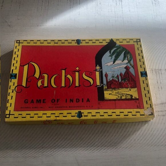 Rare , vintage c. 1950 National Games Pachisi Game of India #3019 - Picture 6 of 10